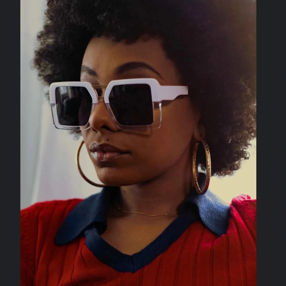 COCO AND BREEZY Amazonian 57mm Square Sunglasses. - Picture 14 of 14